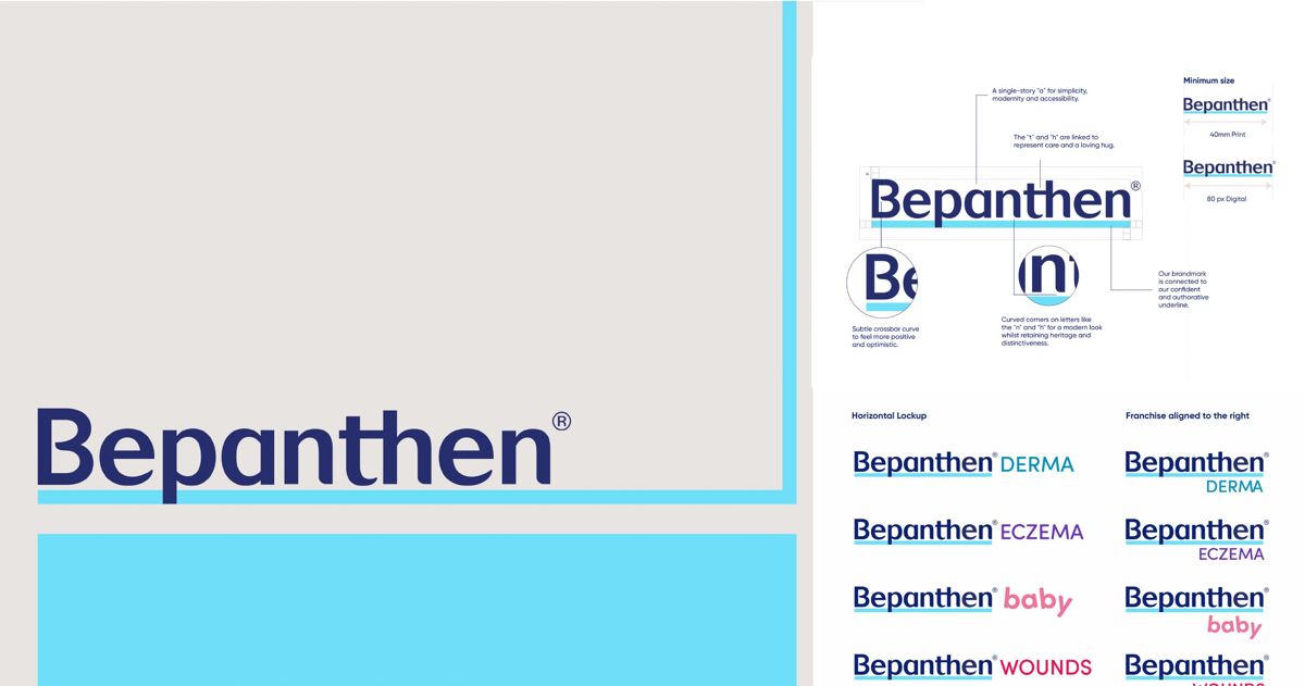 Bayer, Bepanthen: The refreshed logo and brand architecture
