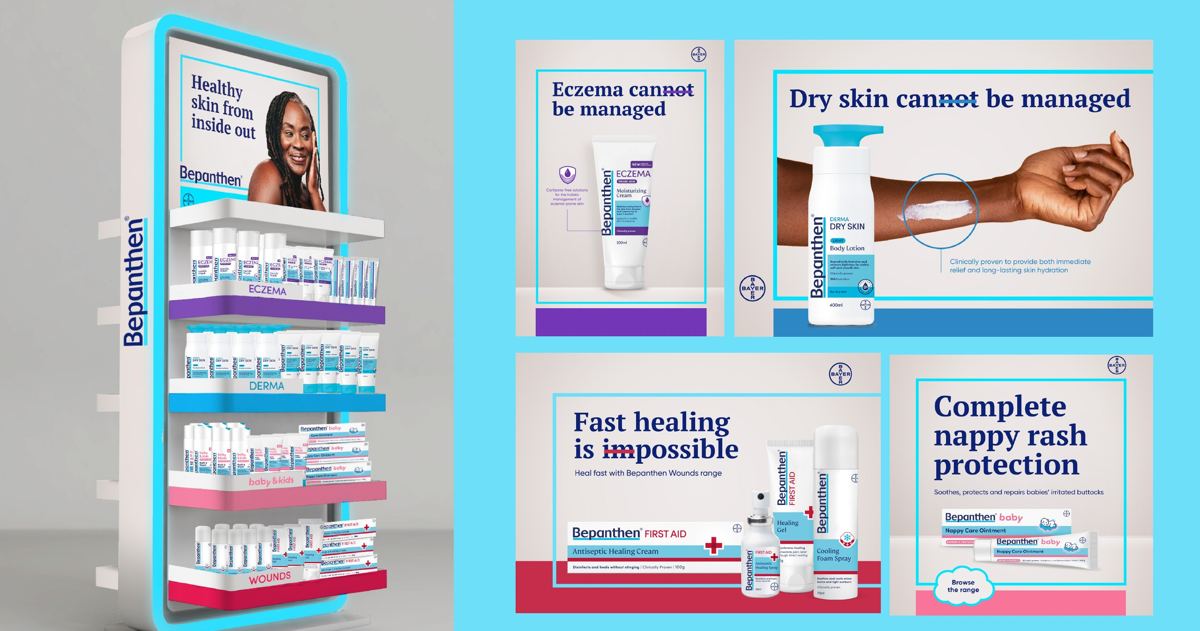 Bayer, Bepanthen: Retail display and point of sale
