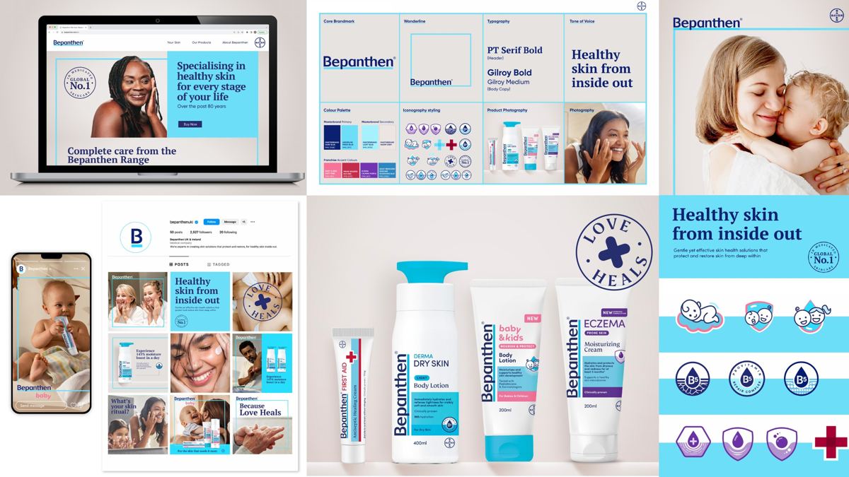 Bayer, Bepanthen: Brand world applications across touchpoints