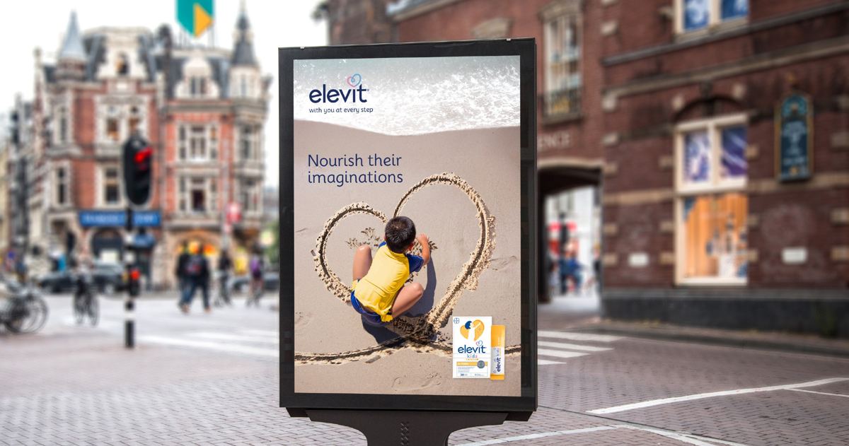 Bayer, Elevit: A street poster in the new brand world