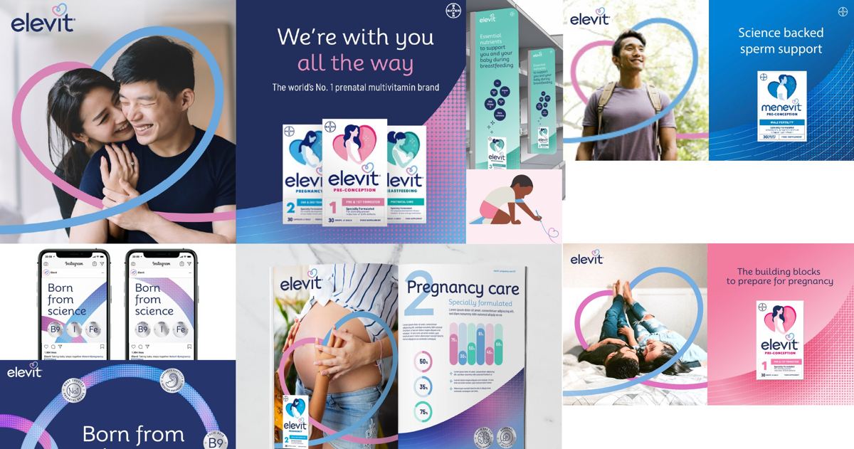 Bayer, Elevit: Applications across print, digital and pack