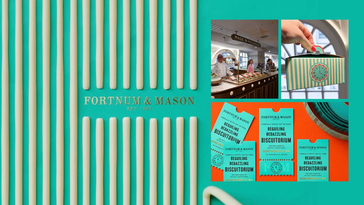 Fortnum & Mason, The Biscuitorium: Gift tins and in-store counters
