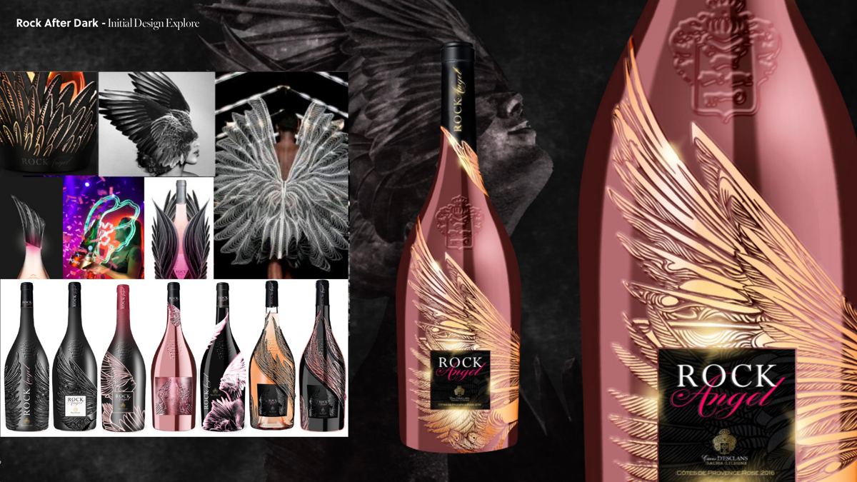 Château d'Esclans, Rock After Dark: Initial design exploration for the magnum