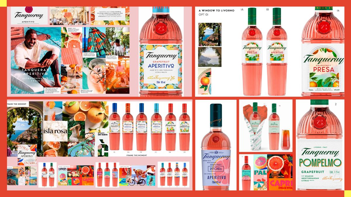 Diageo, Tanqueray Aperitivo: Design routes and naming
