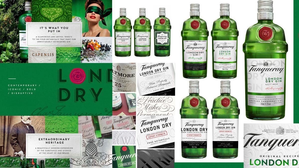 Diageo, Tanqueray London Dry: Phase 1 routes: contemporary, iconic, bold, disruptive