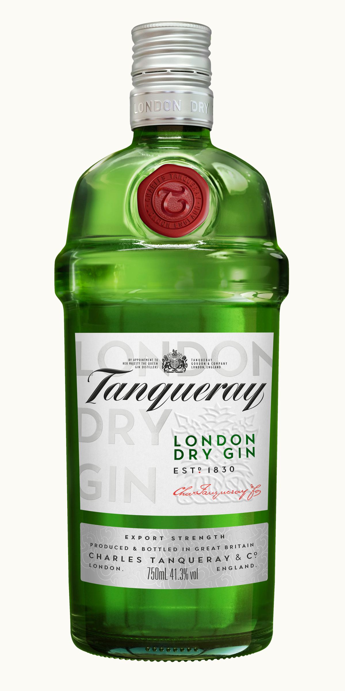Diageo, Tanqueray London Dry: Tanqueray London Dry bottle design